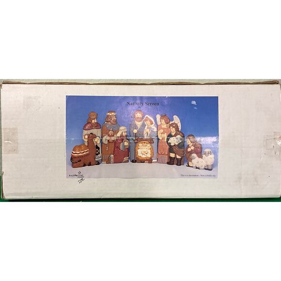 New in Box Hinged Nativity Scene Christmas Holiday Season Table Top Decoration - Picture 2 of 8